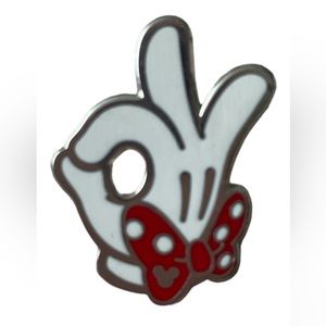 Disney Trading Pins-2019 HKDL Game Pin-Minnie Mouse Glove-A OK